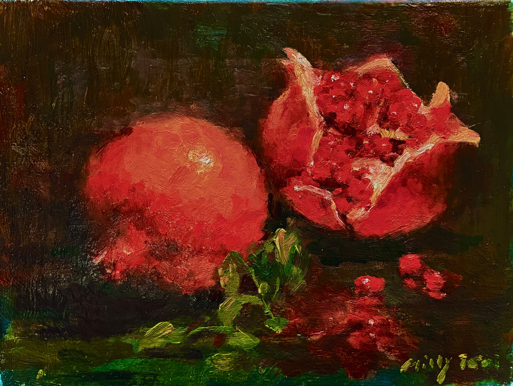 Two Pomegranates by Milly Tsai