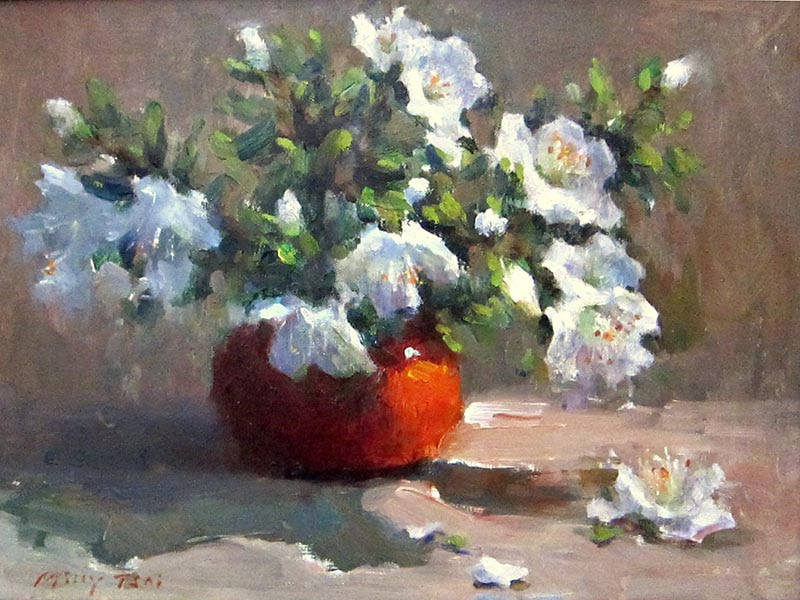 White Flowers deep zoom